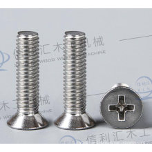 Factory Customized Stainless Thread Cross Flat Head Machine Screw for Fastener